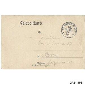 GERMANY. K.D.Feldpostexp. der 103. Inf.DIV.