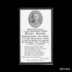Peter Seeor. 16. Bayer. Inft. Regt.