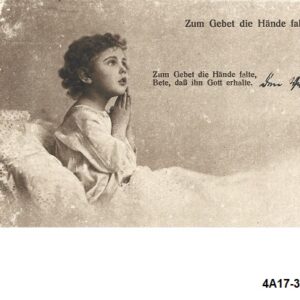 "Zum Gebet die Hände falte"
