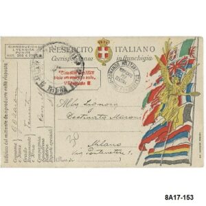 ITALY. Comando Militate Stazione Verona 01-07-1918.