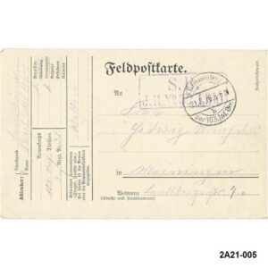 K.D. Feldpoststation der 103. Inft. Div.