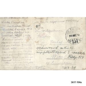 K.U.K. FPA.151. TABORI POSTAHIVATAL.