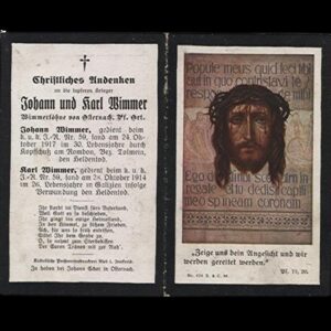 Johann und Karl Wimmer.
