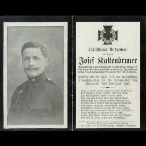 Josef Kaltenbruner. K.u.k. 59. Inft. Regiment.