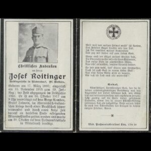 Josef Roitinger. k.u.k. 59. Inft.Reg.