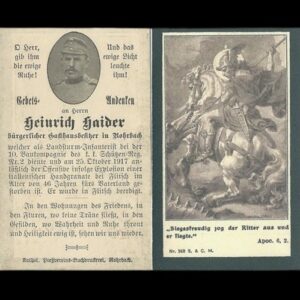 Heinrich Haider. K.k. Schützen. Reg. No. 2